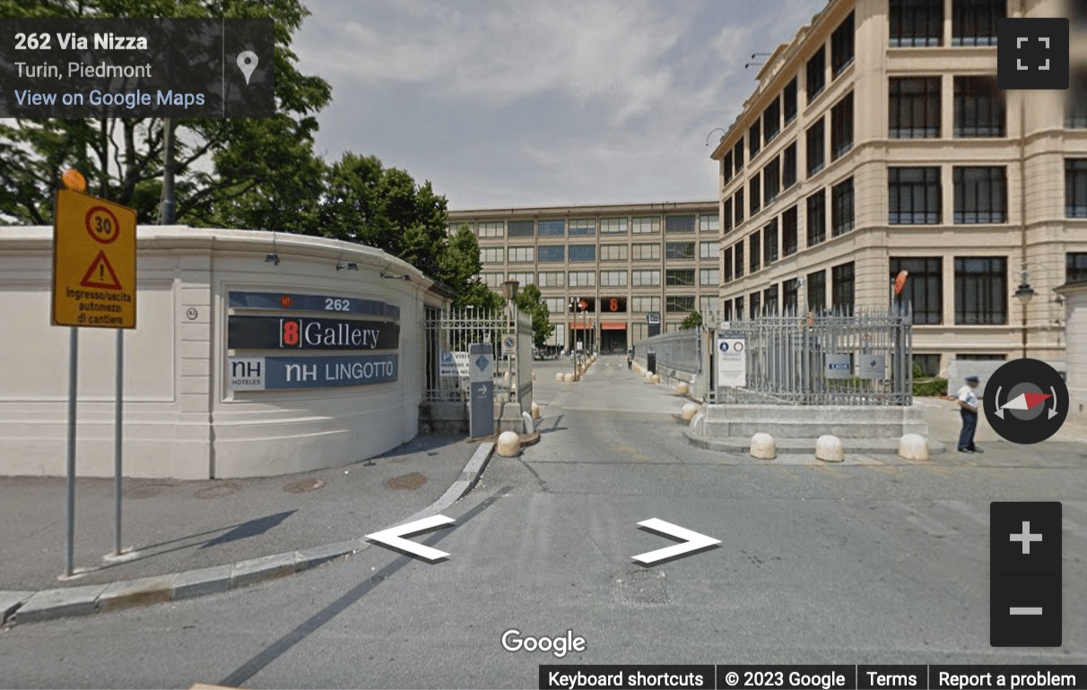 Street View image of Via Nizza 262, Lingotto, Turin, Italy