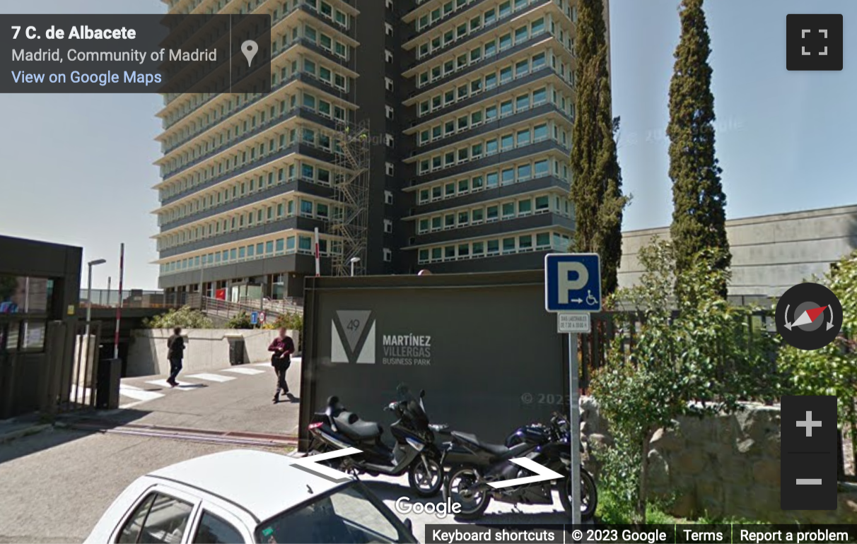 Street View image of Martinez Villergas 49, Block V, 1st Floor, Avenida America, Madrid, Spain