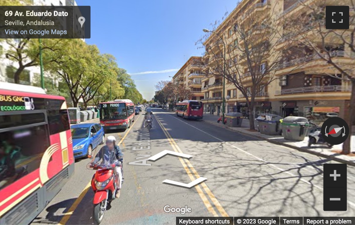 Street View image of Avenida de Eduardo Dato 69, Nervion, Seville, Spain
