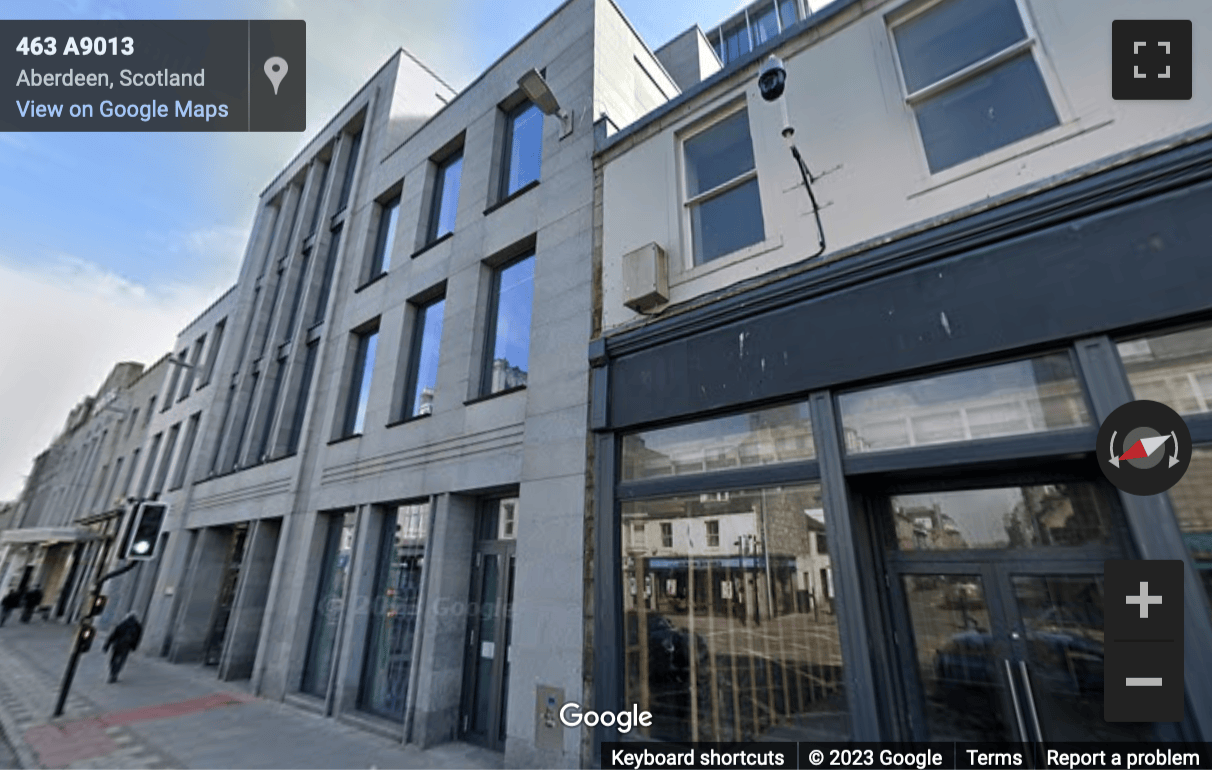 Street View image of The Silver Fin Building, Union Street, Aberdeen