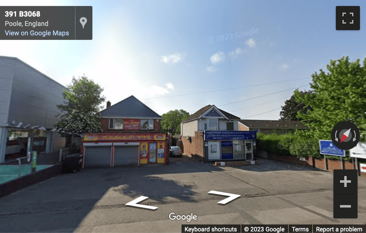 Street View image of 389 Ringwood Road, Poole, Dorset