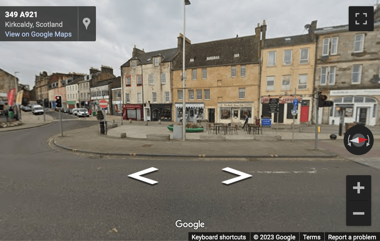Street View image of Merchant’s House, Law’s Close, 339, 343 High Street, Kirkcaldy, Scotland