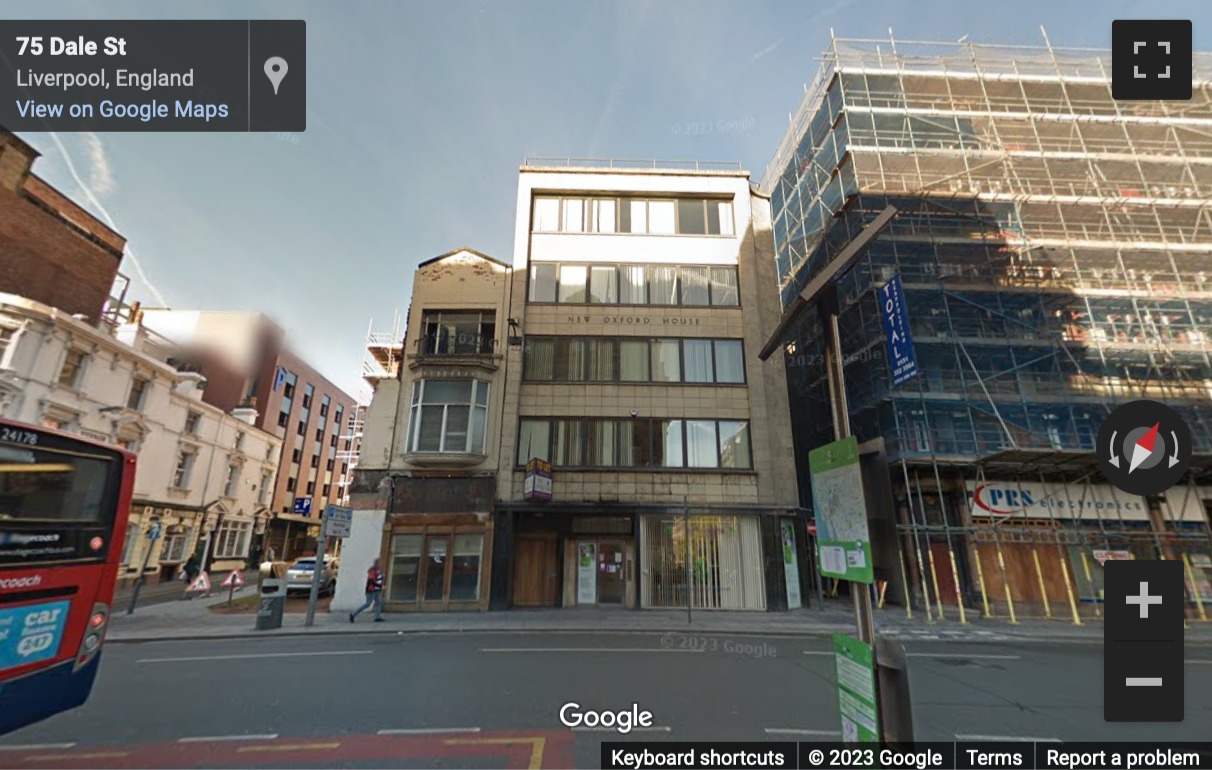 Street View image of New Oxford House, 75 Dale Street, Liverpool, Merseyside