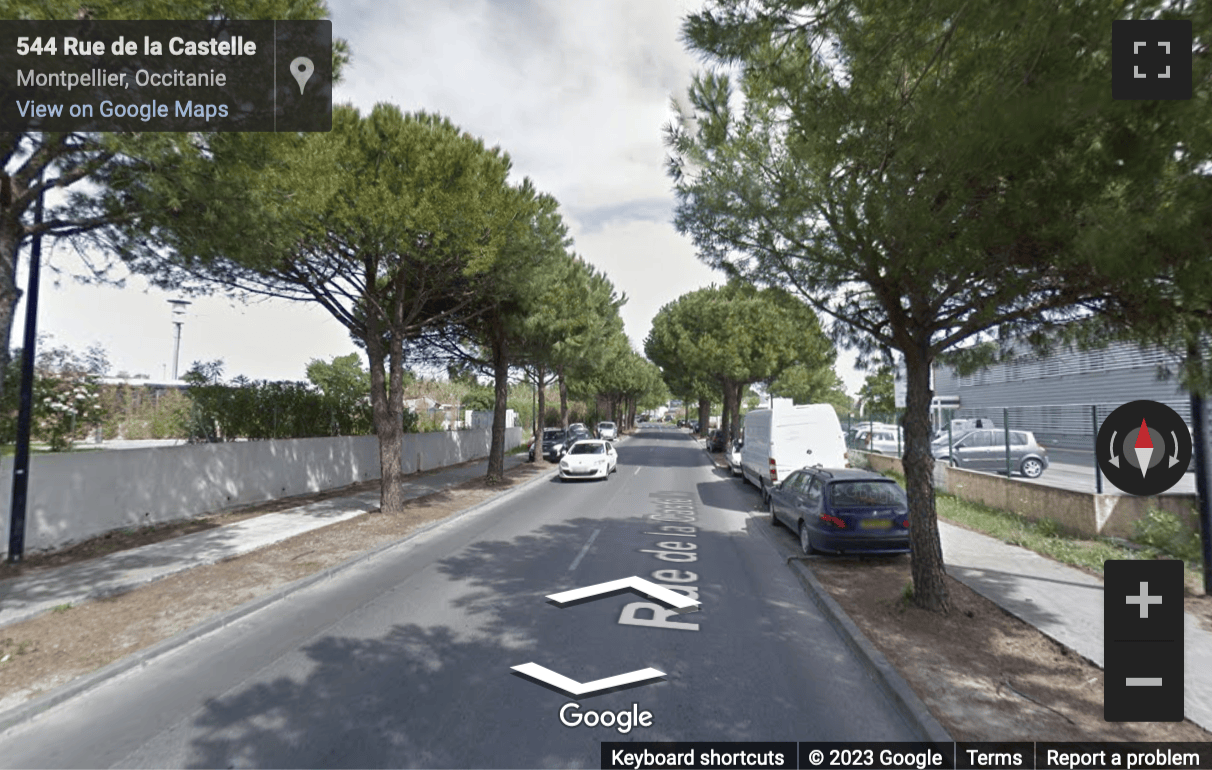 Street View image of Montpellier, 543 rue de la Castelle, Montpellier, Herault