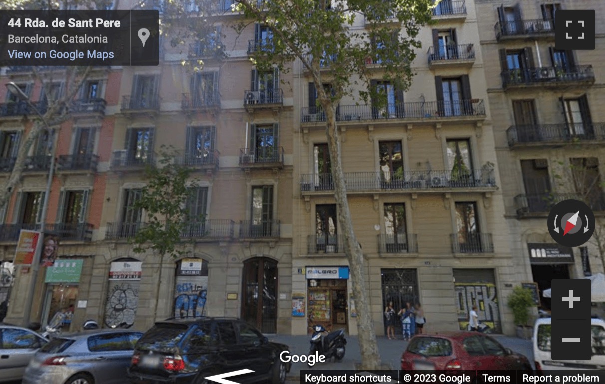 Street View image of Ronda Sant Pere 52, atico, Barcelona