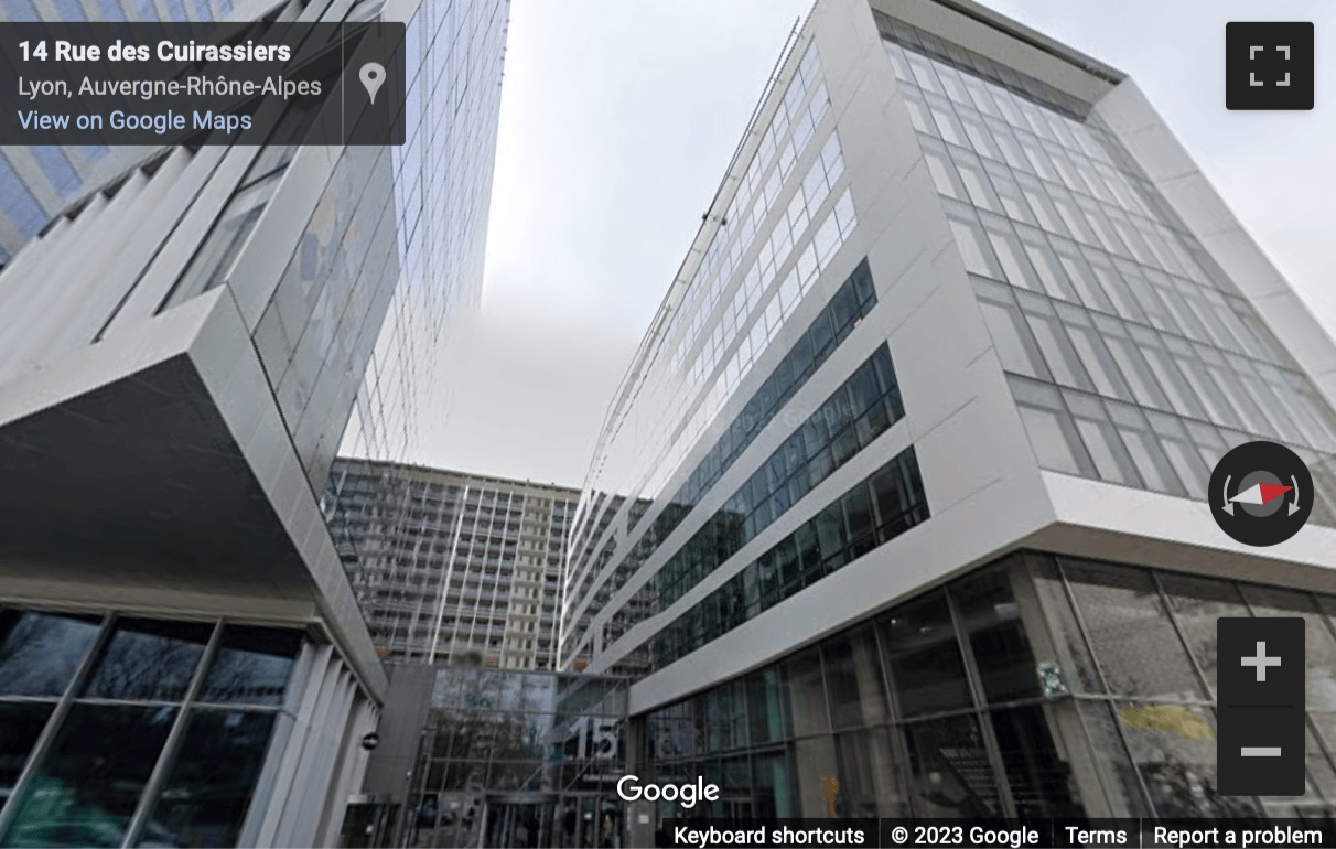 Street View image of 15, rue des Cuirassiers, Lyon, Rhone