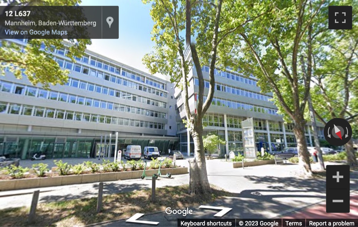 Street View image of Theodor-Heuss-Anlage 12, Mannheim, Baden Wurttemberg