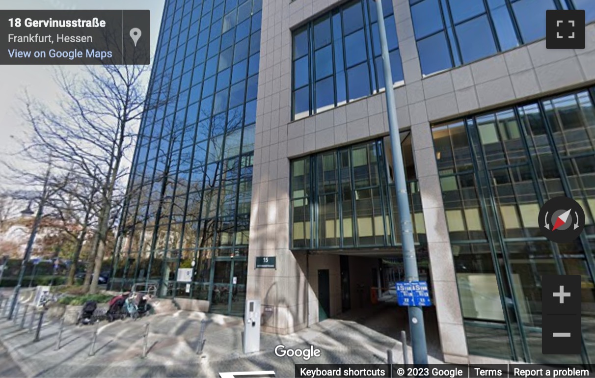Street View image of Gervinusstraße 15-17, Frankfurt, Hesse