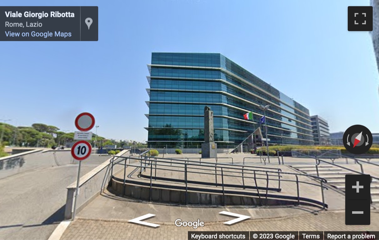 Street View image of Viale Giorgio Ribotta 11, Rome