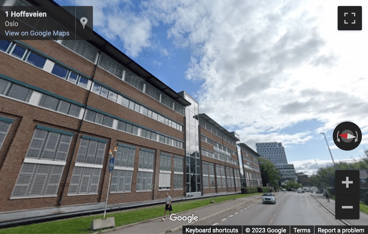 Street View image of Hoffsveien 1, Oslo, Norway