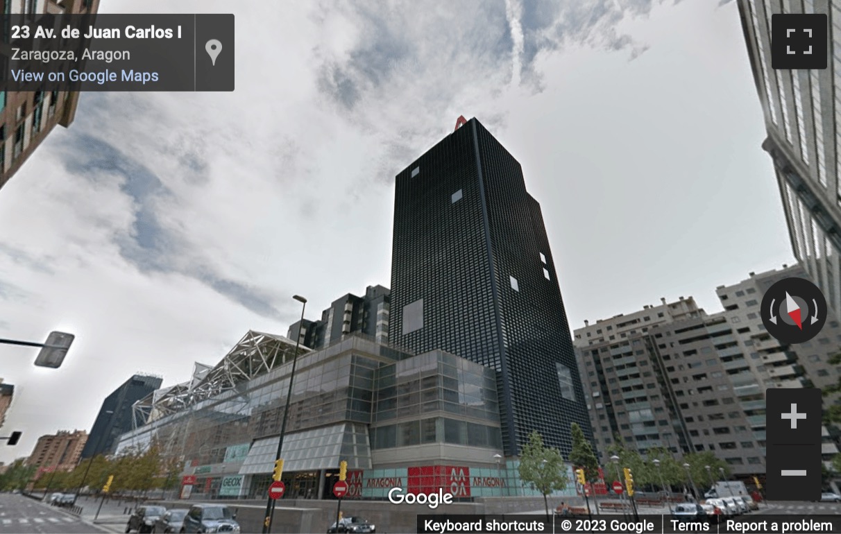 Street View image of Torre Aragonia, Avenida Juan Pablo II 35, 50009 Zaragoza