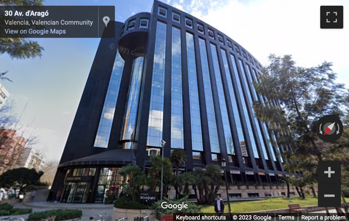 Street View image of Avenida de Aragón 30, Valencia