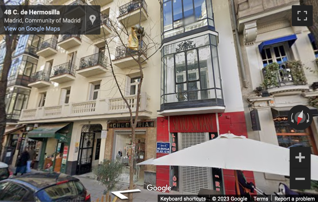 Street View image of Calle Hermosilla, 48 1º derecha, Madrid