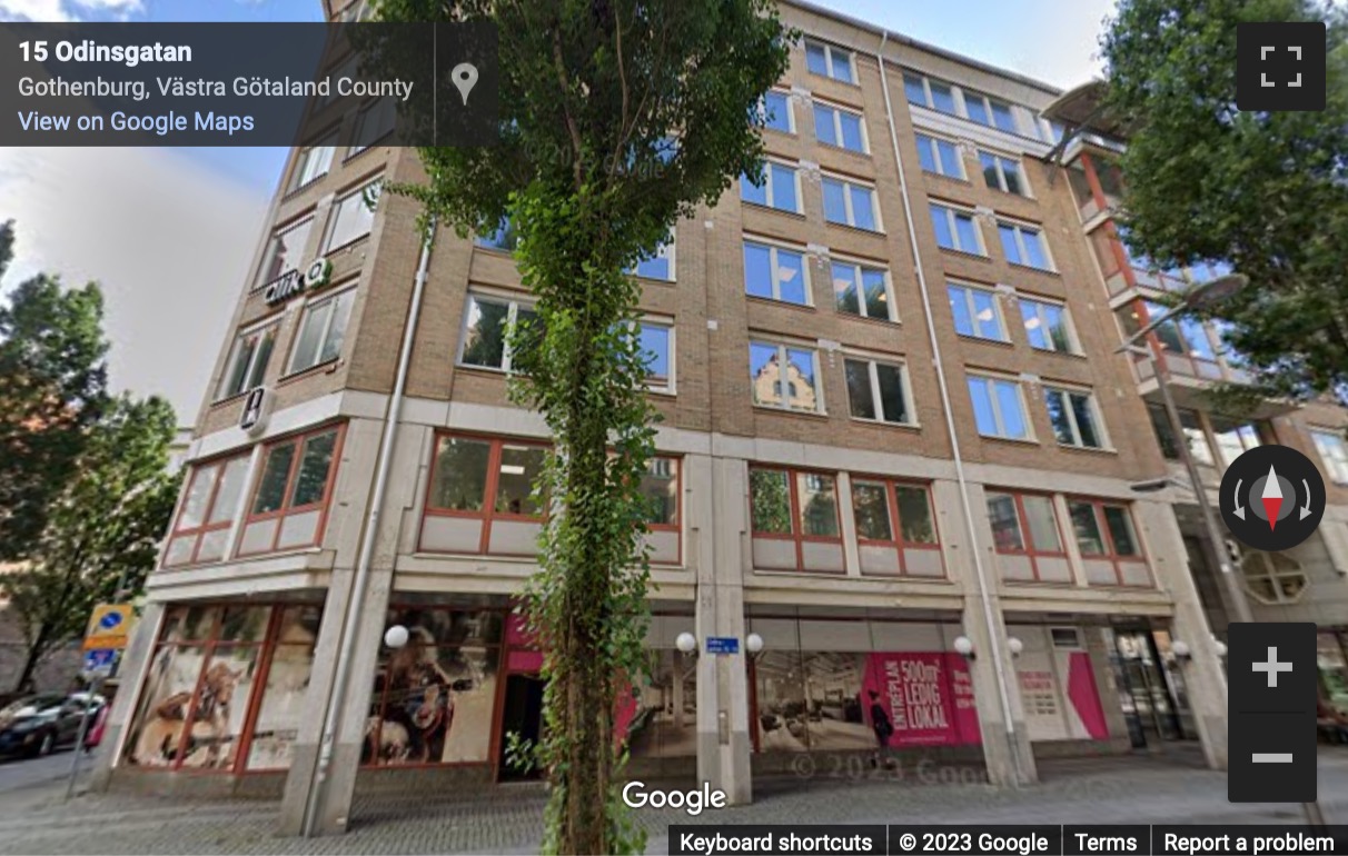 Street View image of Odinsgatan 13, Gothenburg