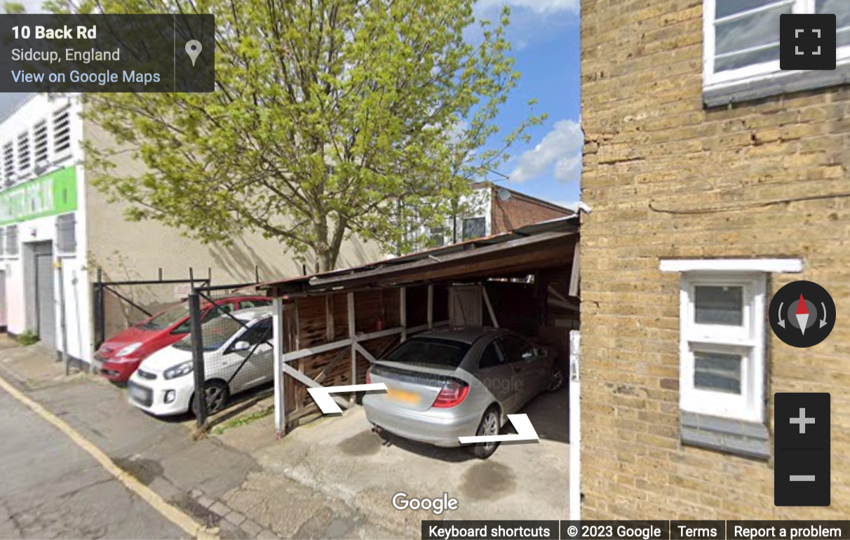 Street View image of The Old Bakery, 10 Back Road, Sidcup, London Borough of Bexley