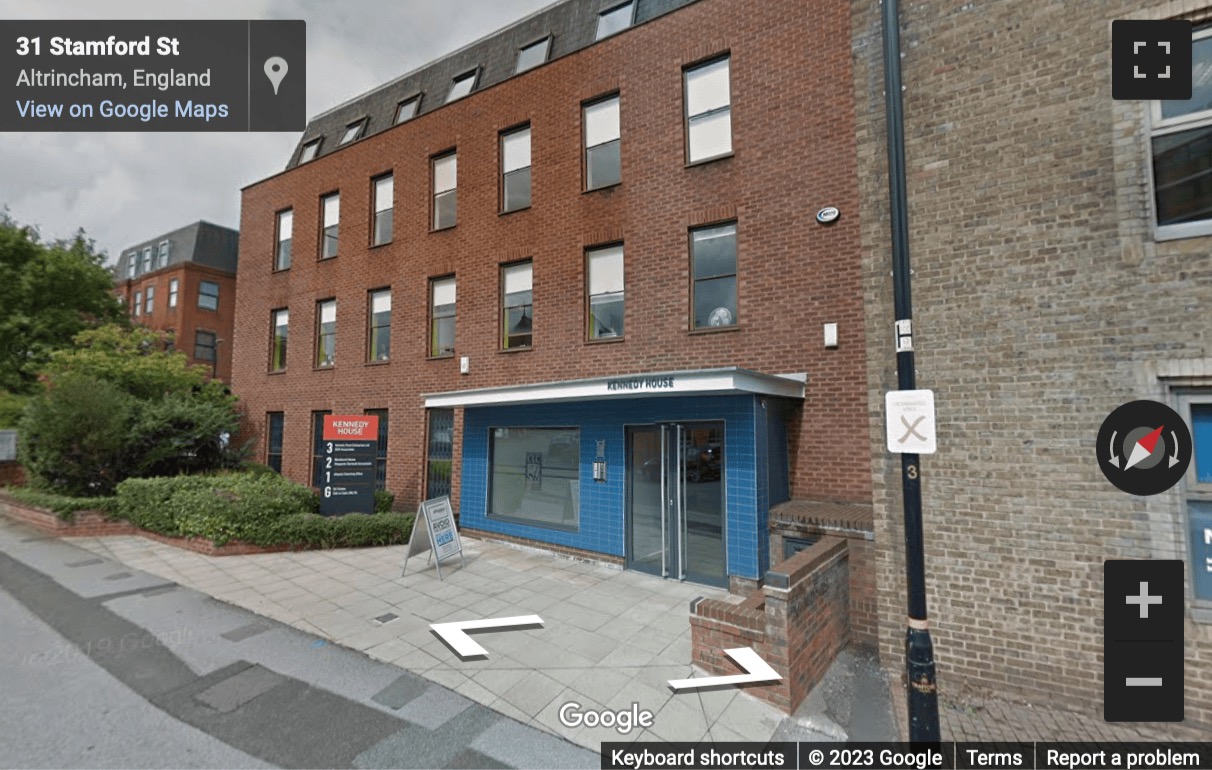 Street View image of First Floor, Kennedy House, 31 Stamford Street, Altrincham, Greater Manchester