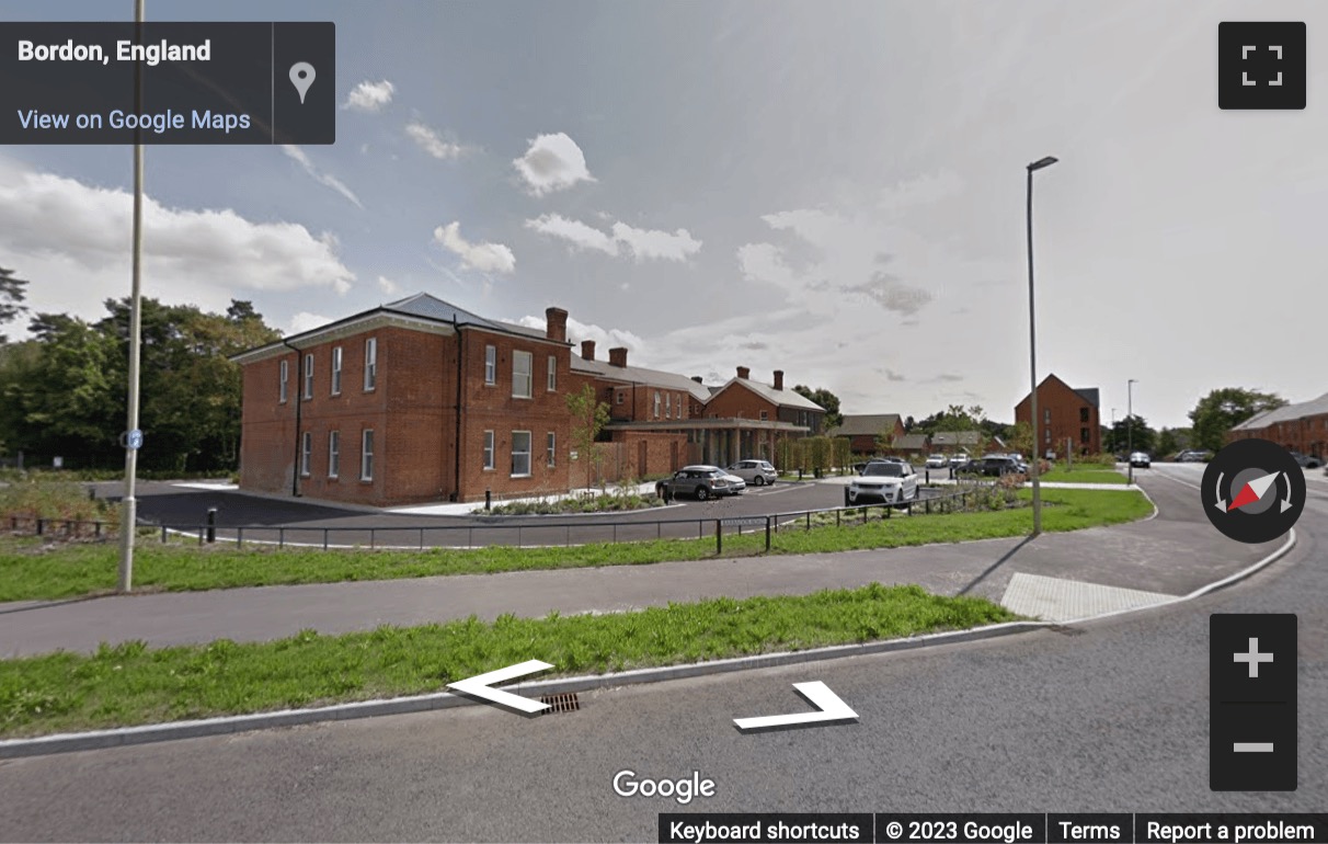 Street View image of BASE Bordon Innovation Centre, Broxhead House, Louisburg Barracks, 60 Barbados Road