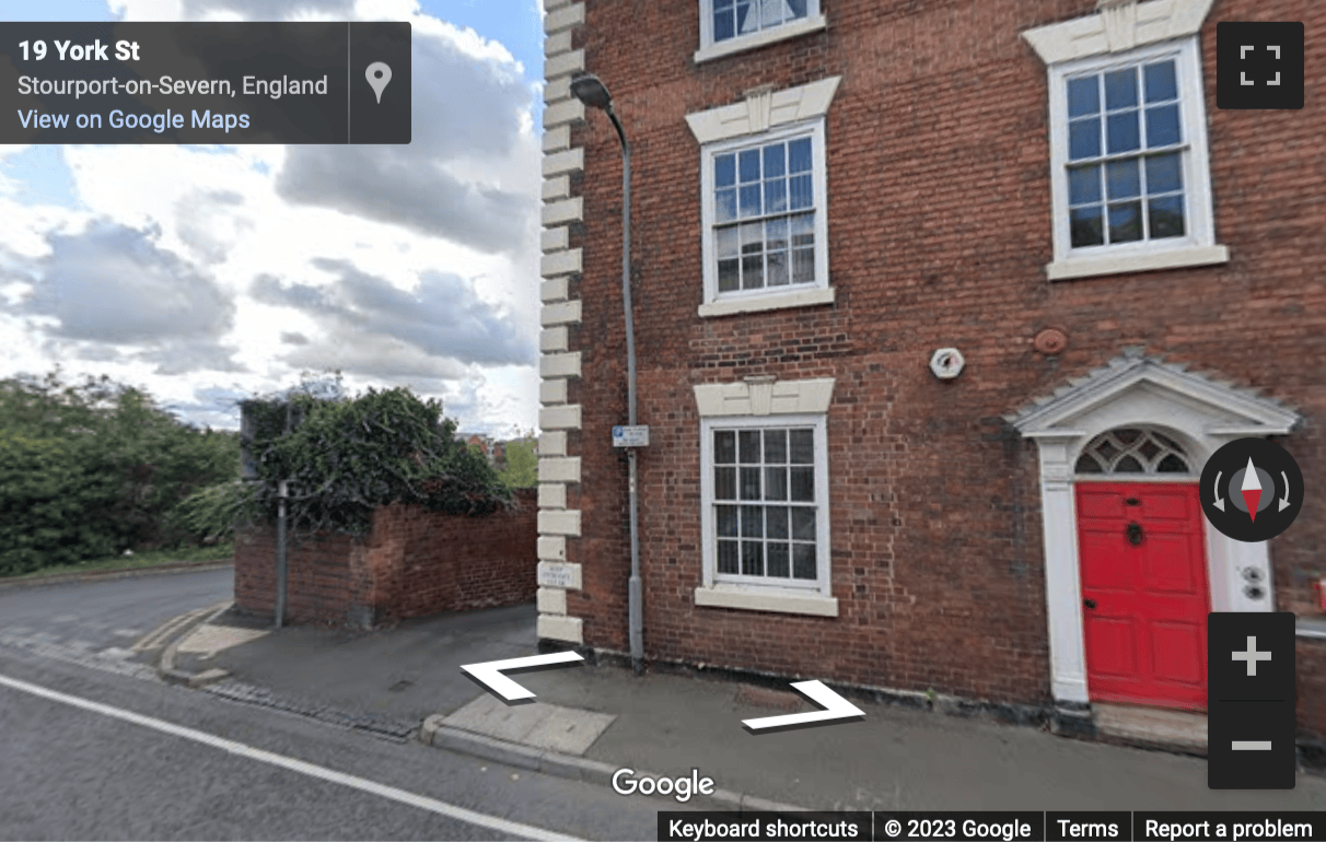 Street View image of 19 York Street, Stourport-on-Severn, Worcestershire