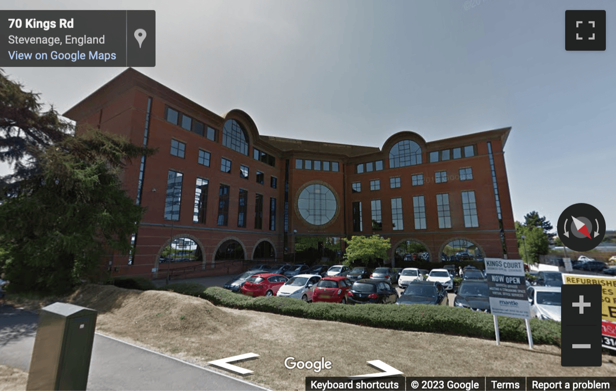 Street View image of Kings Court Business Centre, London Road, Stevenage, Hertfordshire