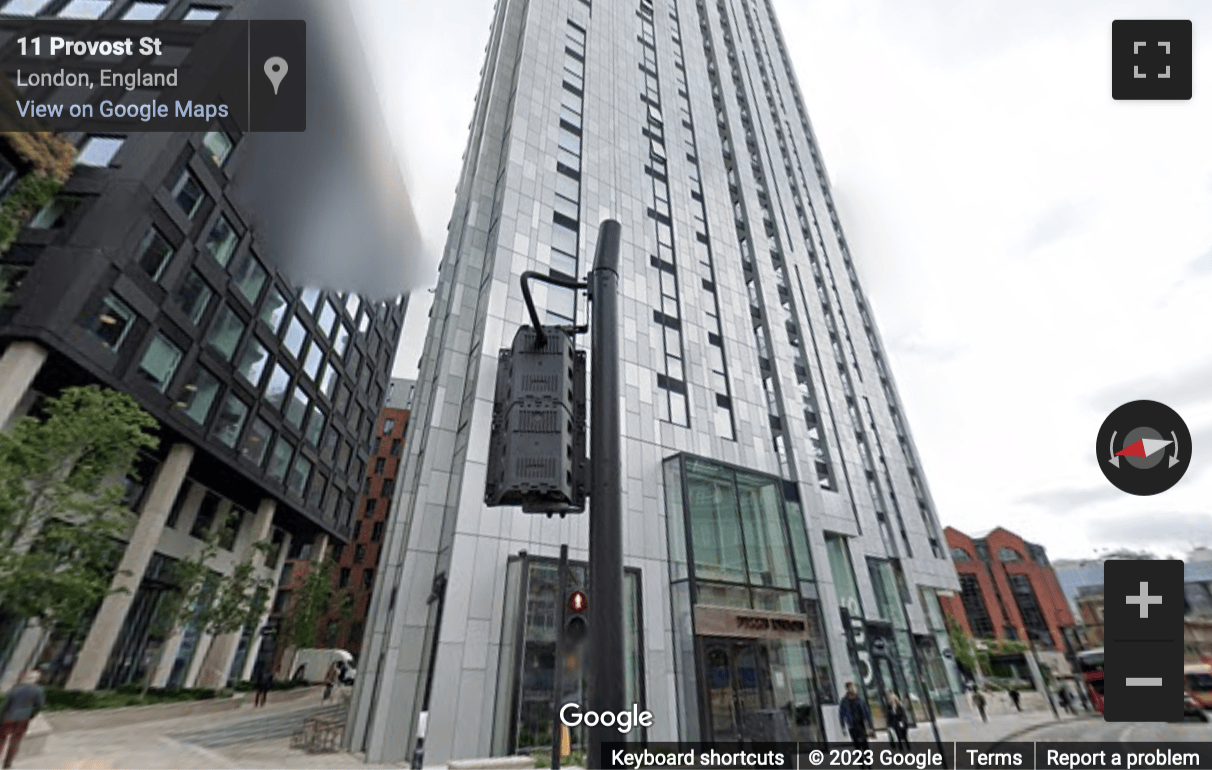 Street View image of Old Street, Provost & East, 145 City Road, Hoxton, London, London Borough of Hammersmith and Fulham
