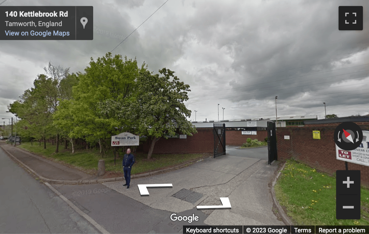 Street View image of Swan Park Business Centre, Kettlebrook Road, Tamworth