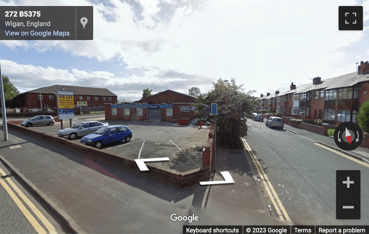 Street View image of Unit 2, 263 Woodhouse Lane, Wigan, Greater Manchester