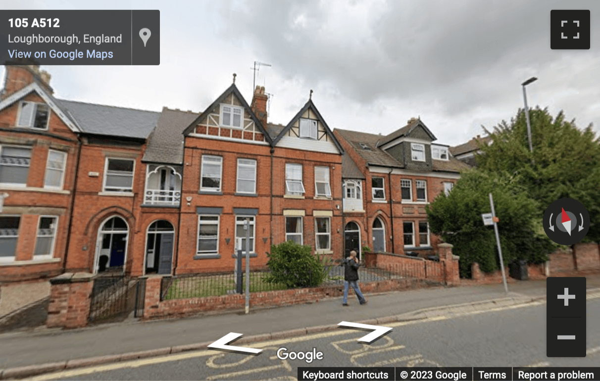 Street View image of 105 Ashby Road, Loughborough