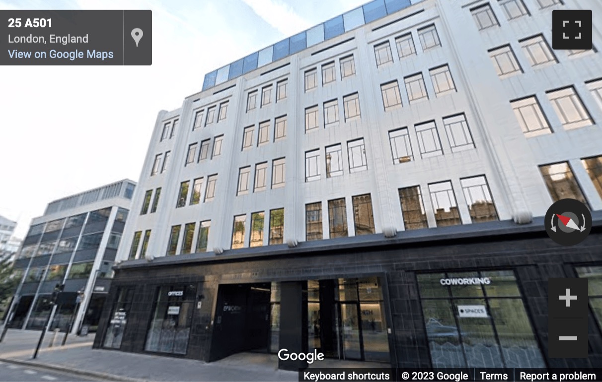 Street View image of Epworth house, 25 City Road, London