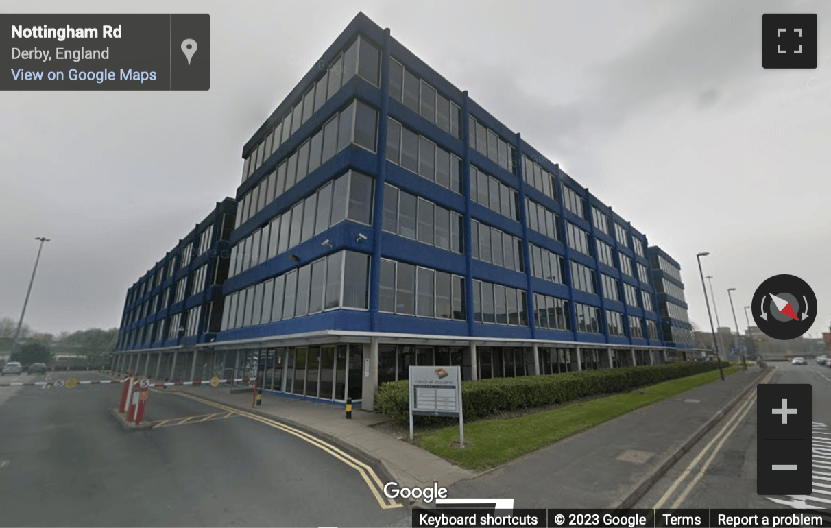 Street View image of Flexibase, Cardinal Square, 10 Nottingham Road, Derby
