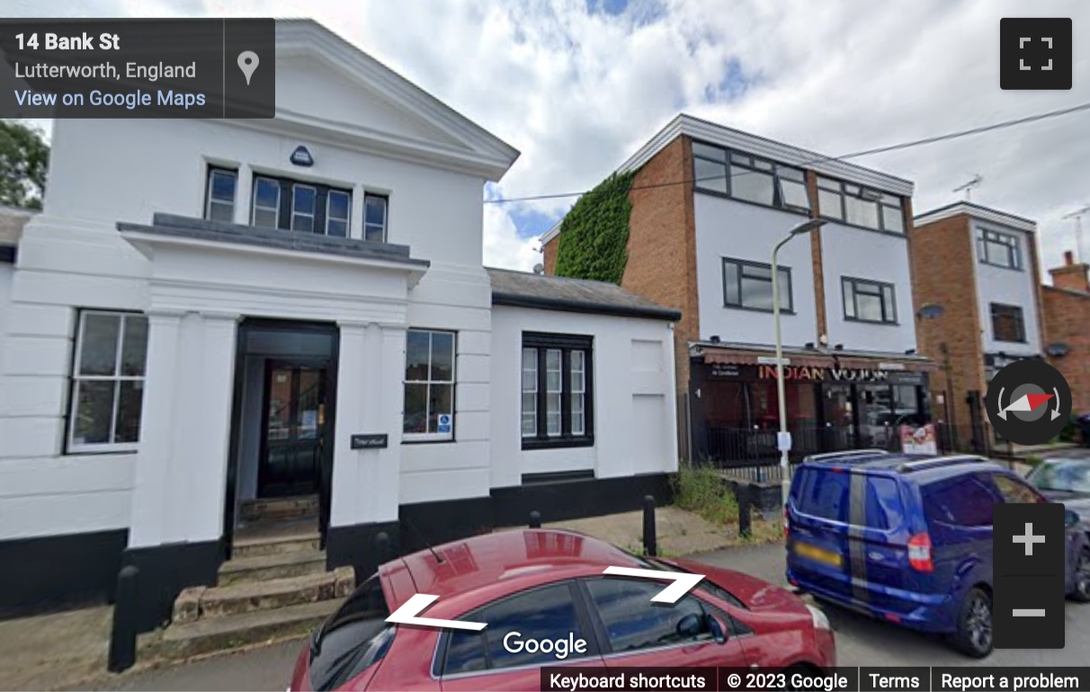 Street View image of The Old Bank, 14 Bank Street, Lutterworth, Leicester