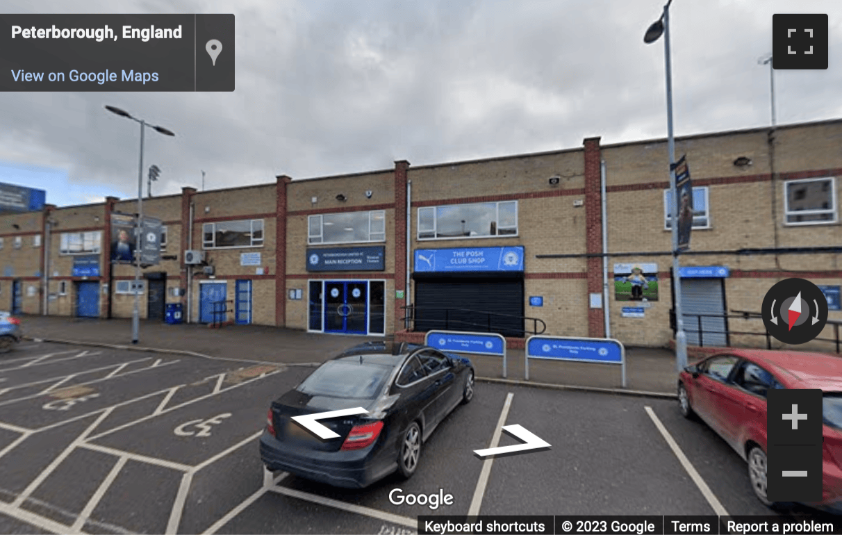 Street View image of Office Space at Peterborough United Football Club Stadium