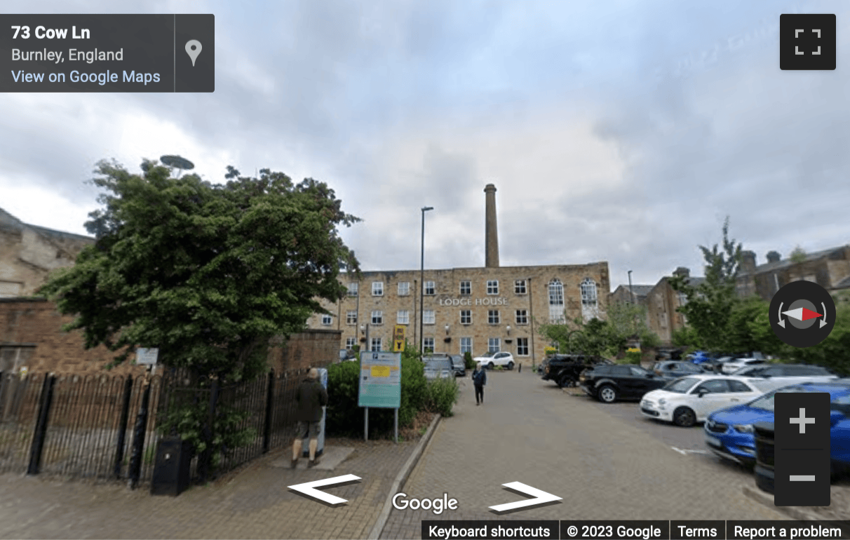Street View image of Lodge House, Lodge Square, Cow Lane, Burnley