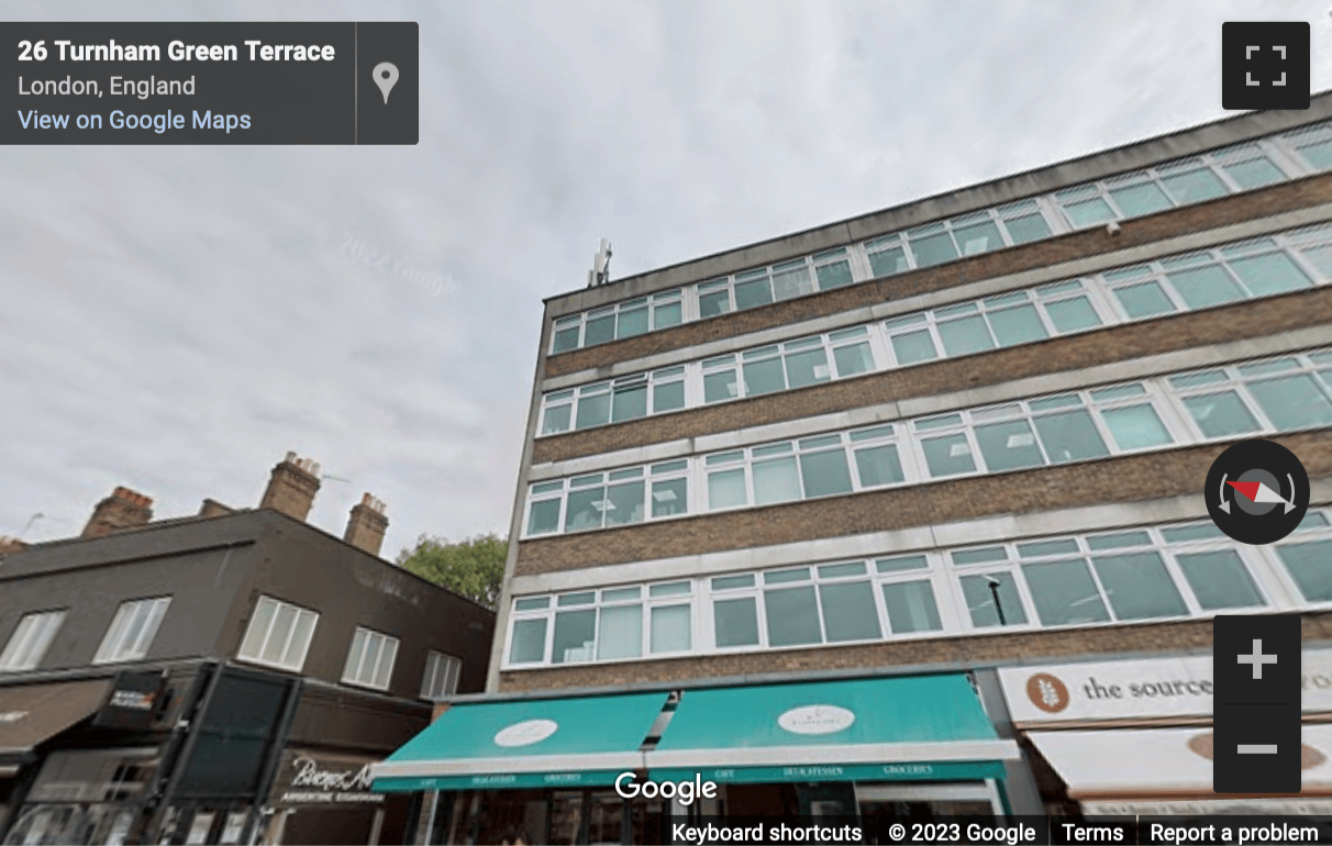 Street View image of Gable House, 18-24 Turnham Green Terrace, Chiswick