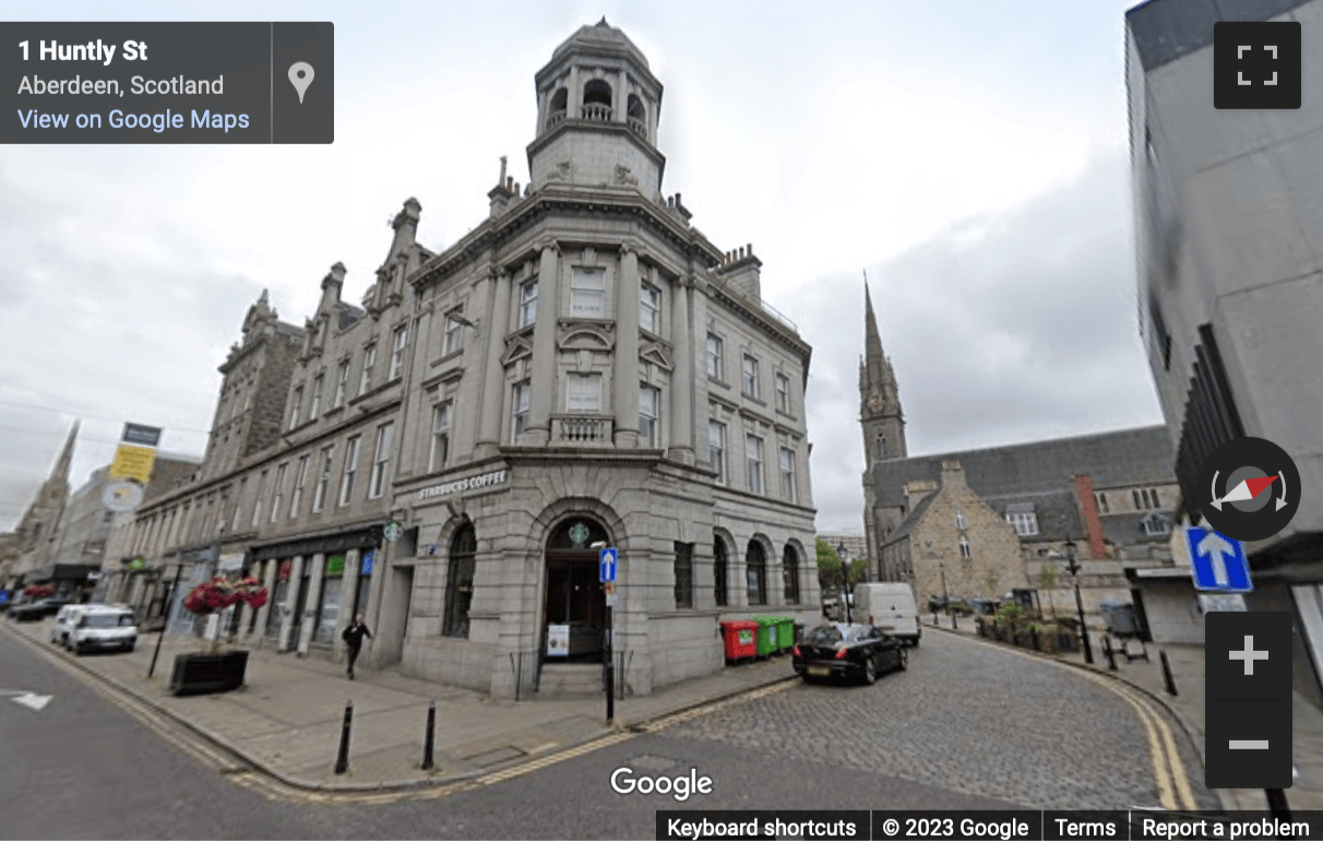 Street View image of 214 Union Street, Aberdeen