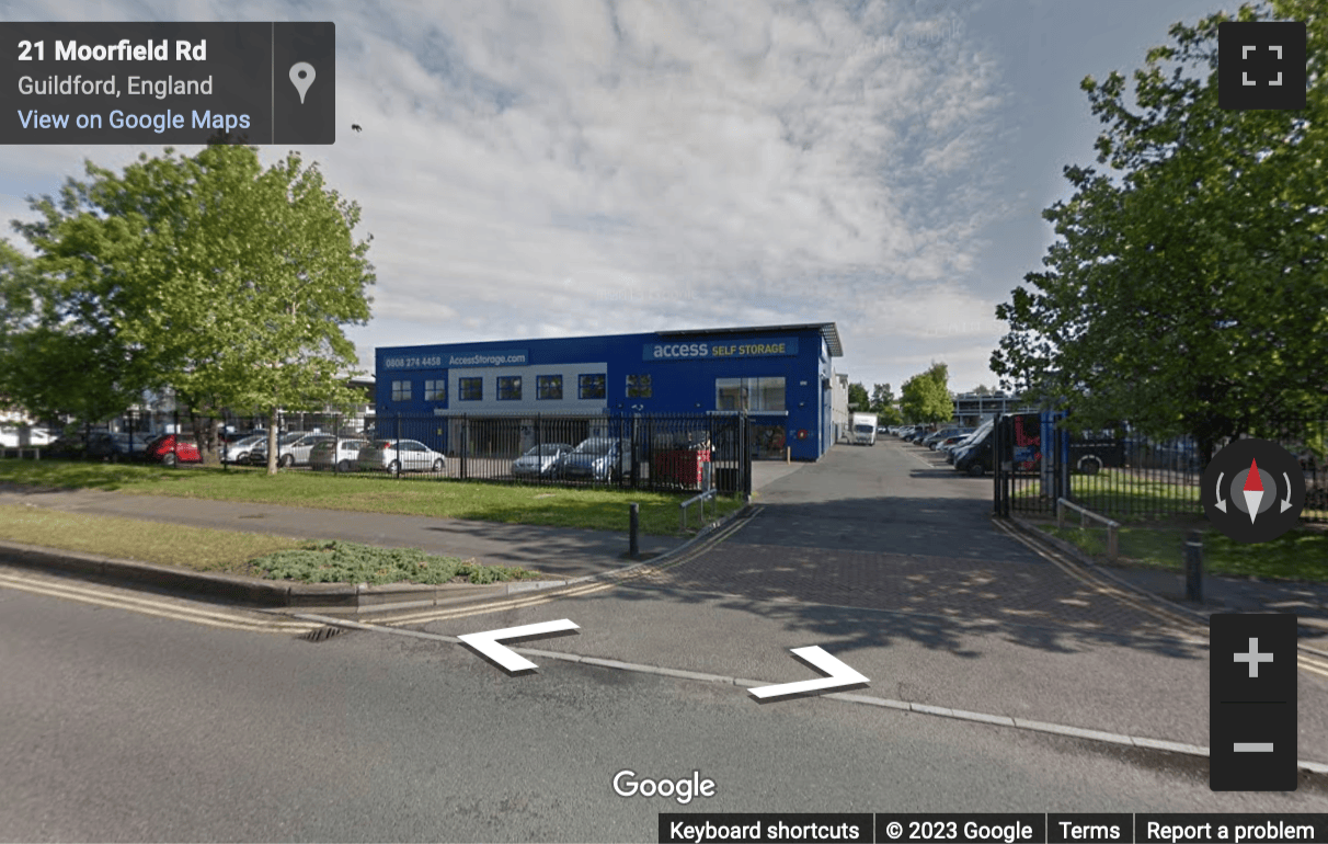 Street View image of 19 Moorfield Road, Slyfield Industrial Estate, Guildford