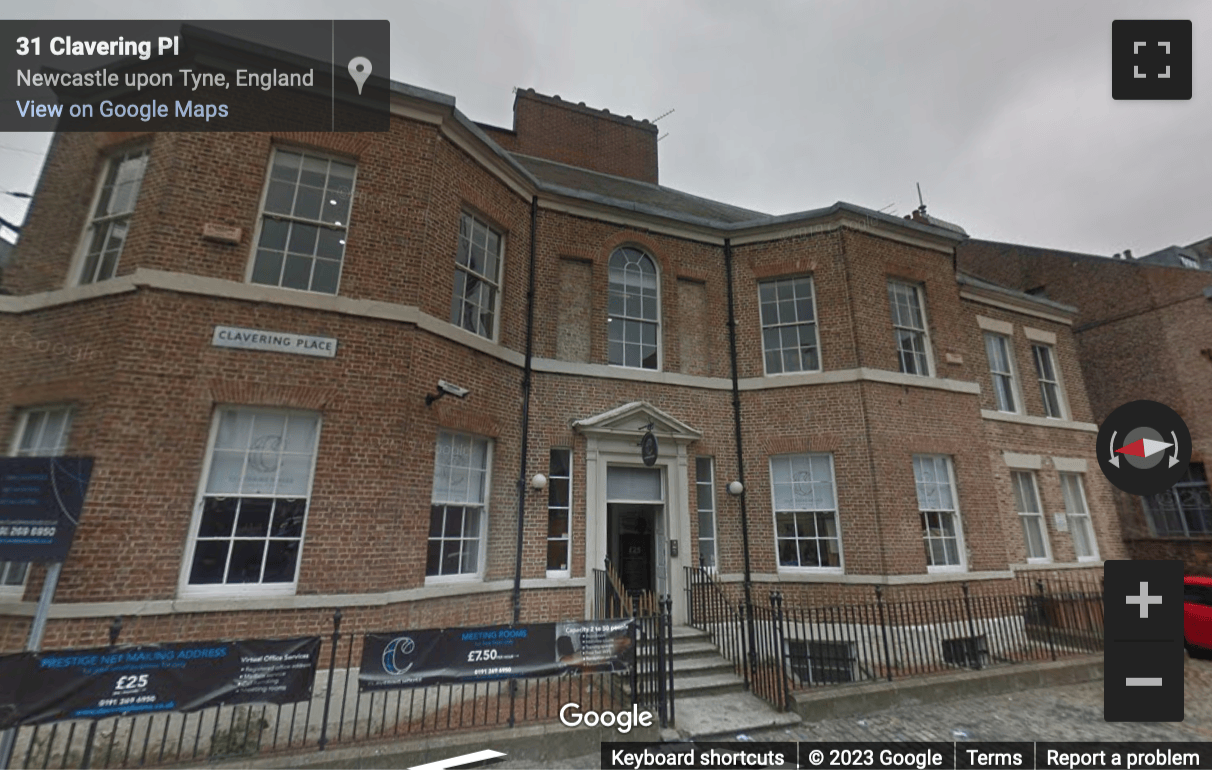 Street View image of Clavering House, Clavering Place, Newcastle