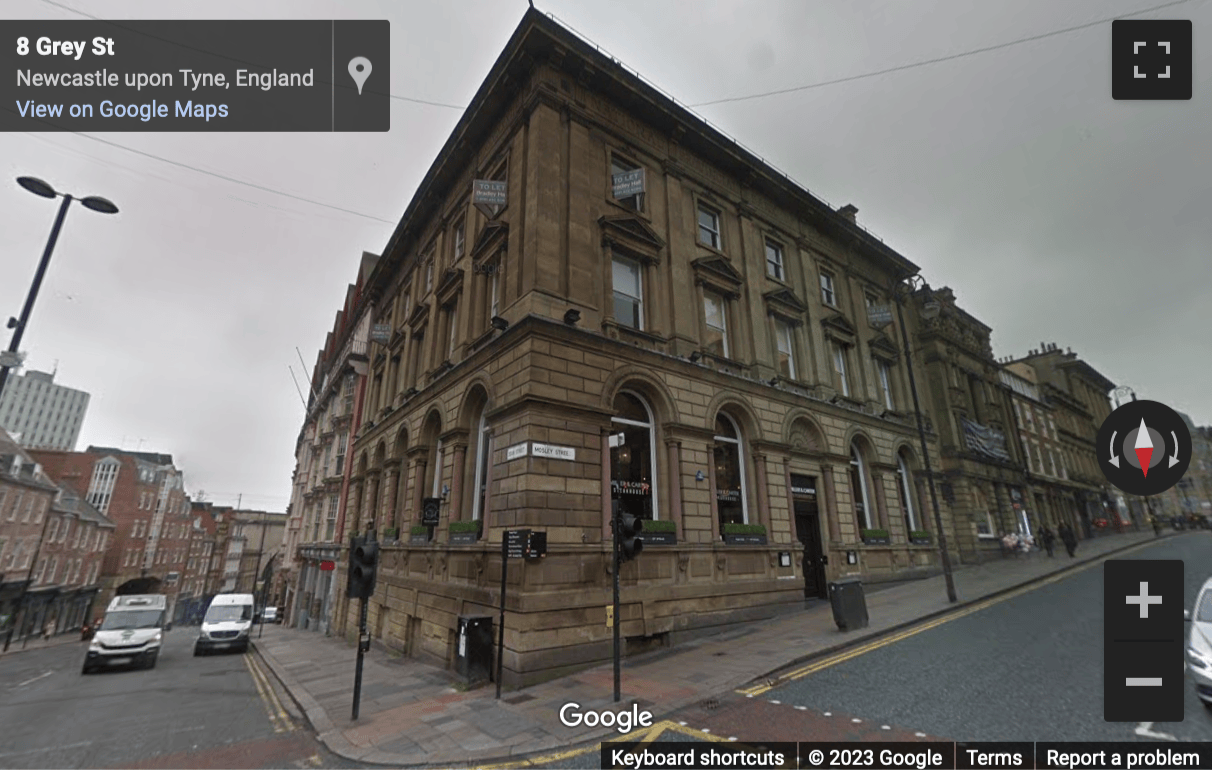 Street View image of 26 Mosley Street, Newcastle Upon Tyne