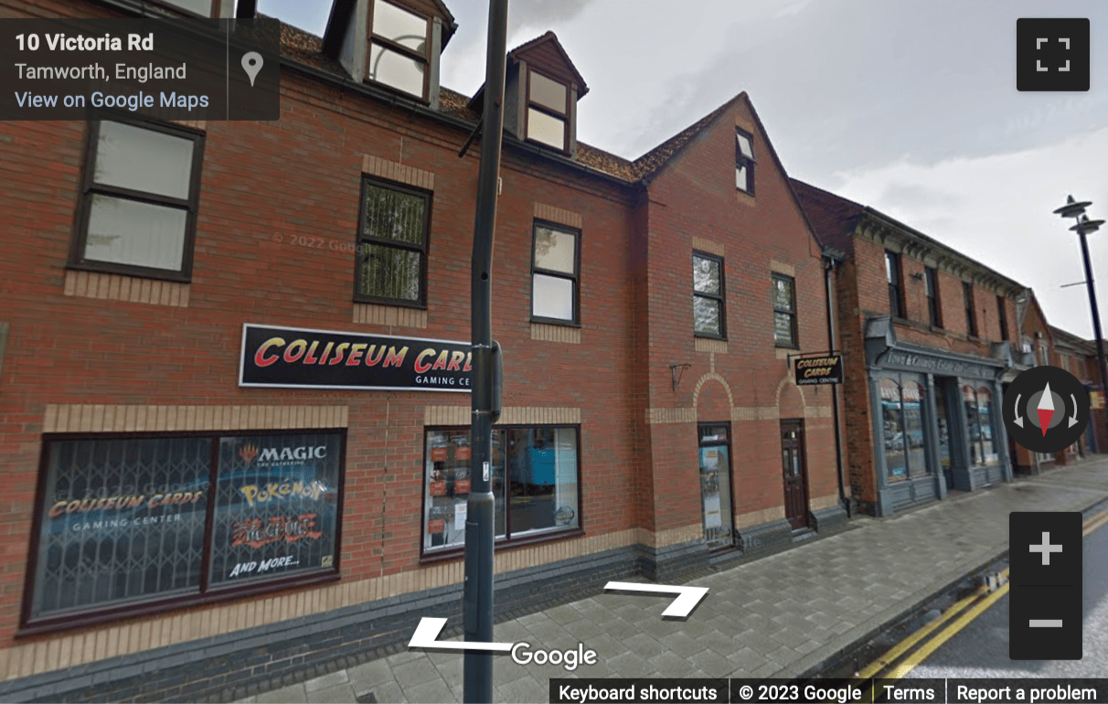 Street View image of 10A Victoria Road, Tamworth, Staffordshire