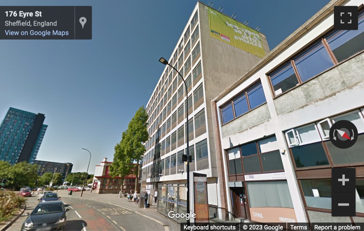Street View image of 32 Eyre Street, Sheffield, South Yorkshire