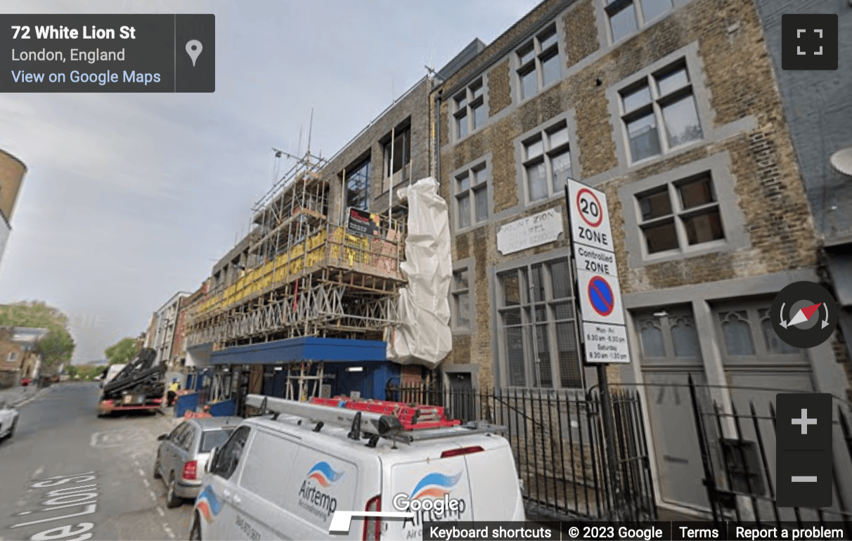 Street View image of 70 White Lion Street, London, Islington