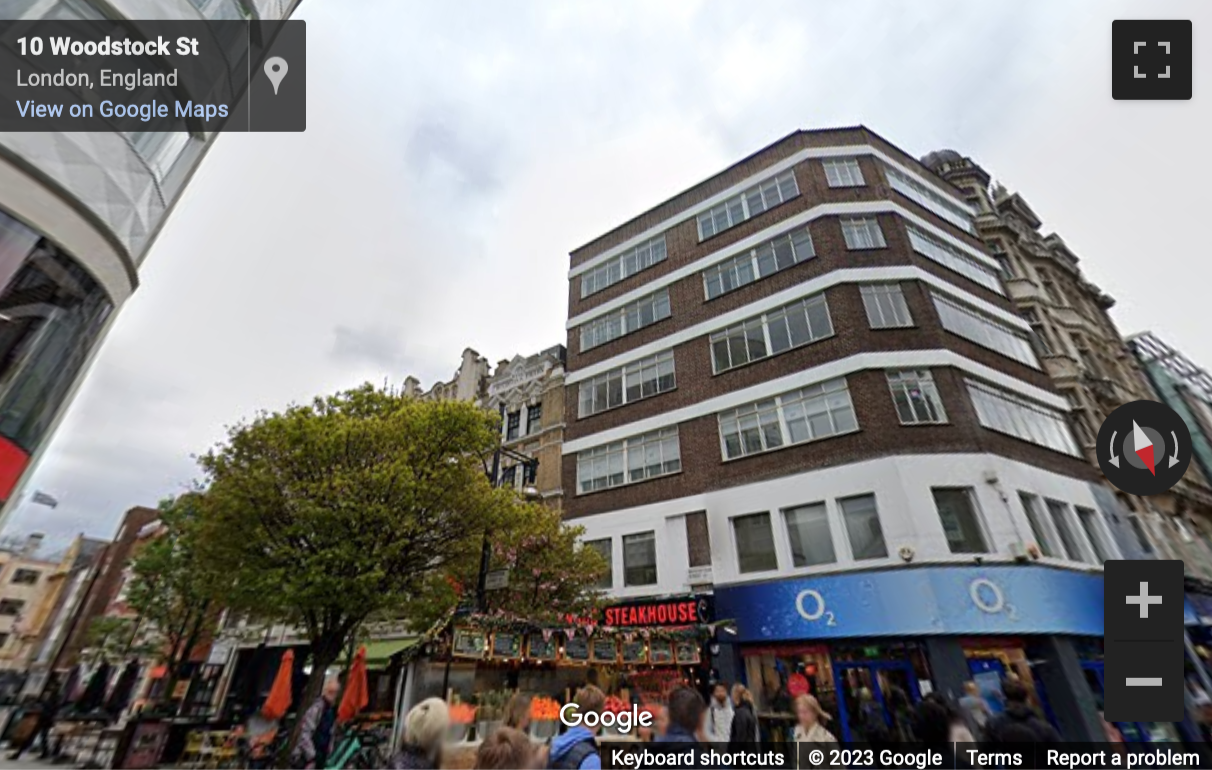 Street View image of 351 Oxford Street, Atlantic House, Mayfair