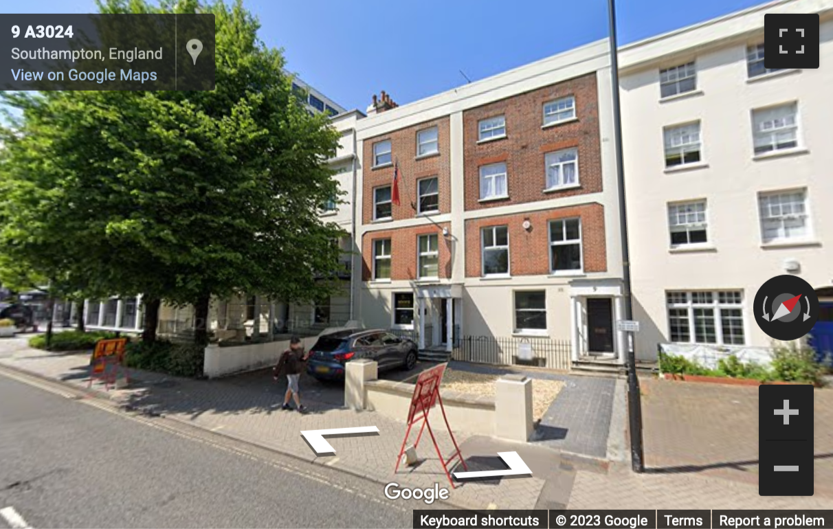 Street View image of Latimer House, 5-7 Cumberland Place, Southampton