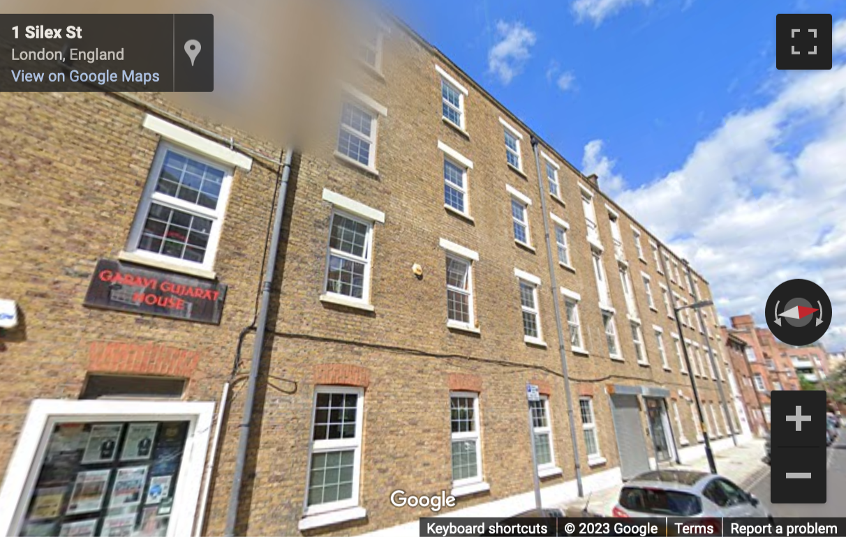 Street View image of 1-2 Silex Street, London, Central London, SE1
