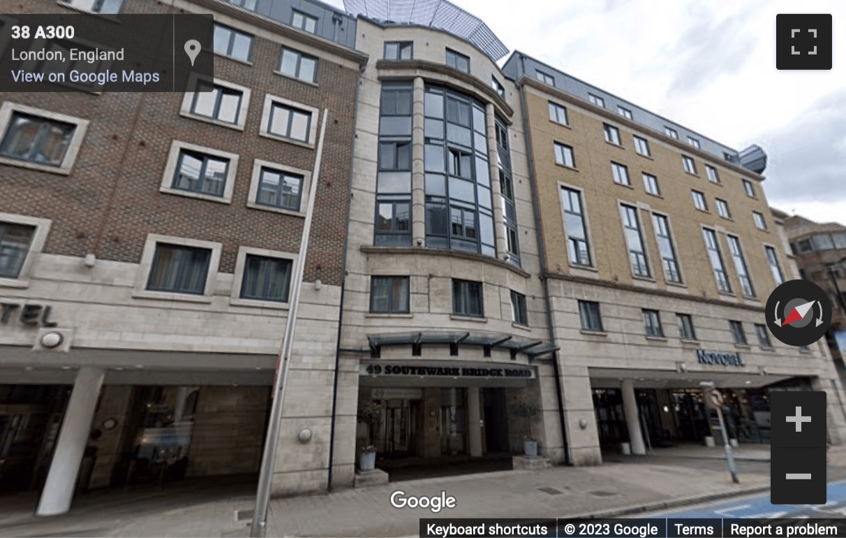 Street View image of 49 Southwark Bridge Road