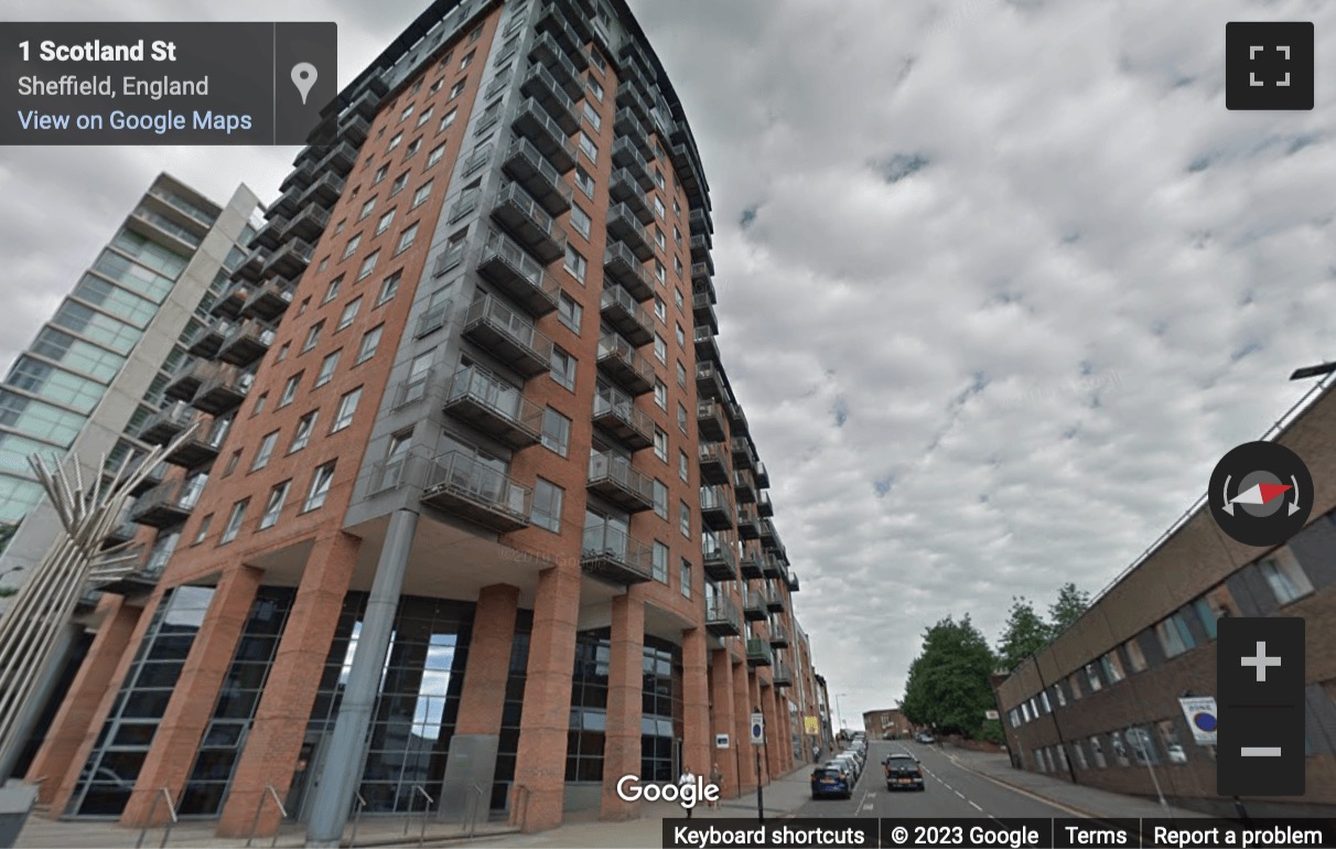 Street View image of Metis Building, Scotland Street, Sheffield