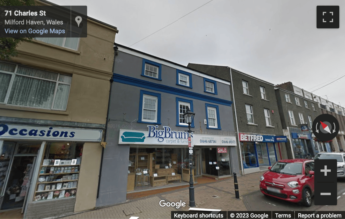 Street View image of 63 Charles Street, Milford Haven