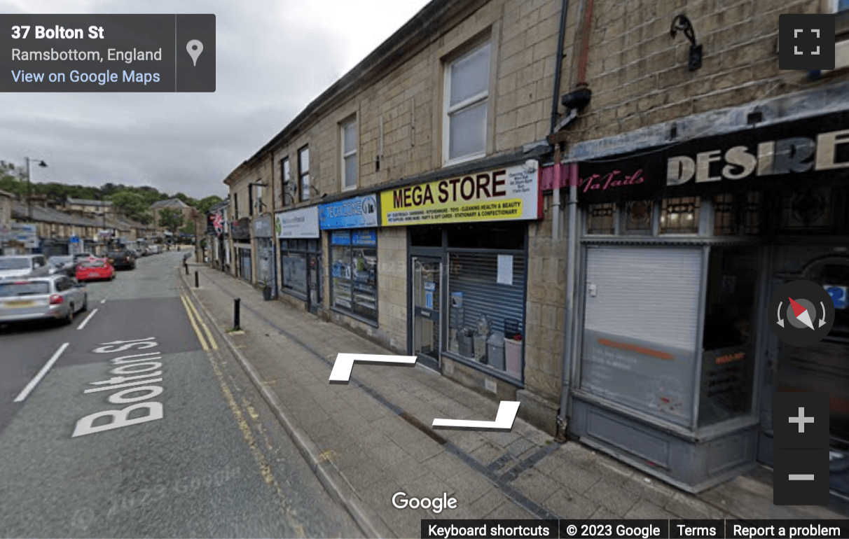 Street View image of 37A Bolton Street, Ramsbottom, Bury, Greater Manchester