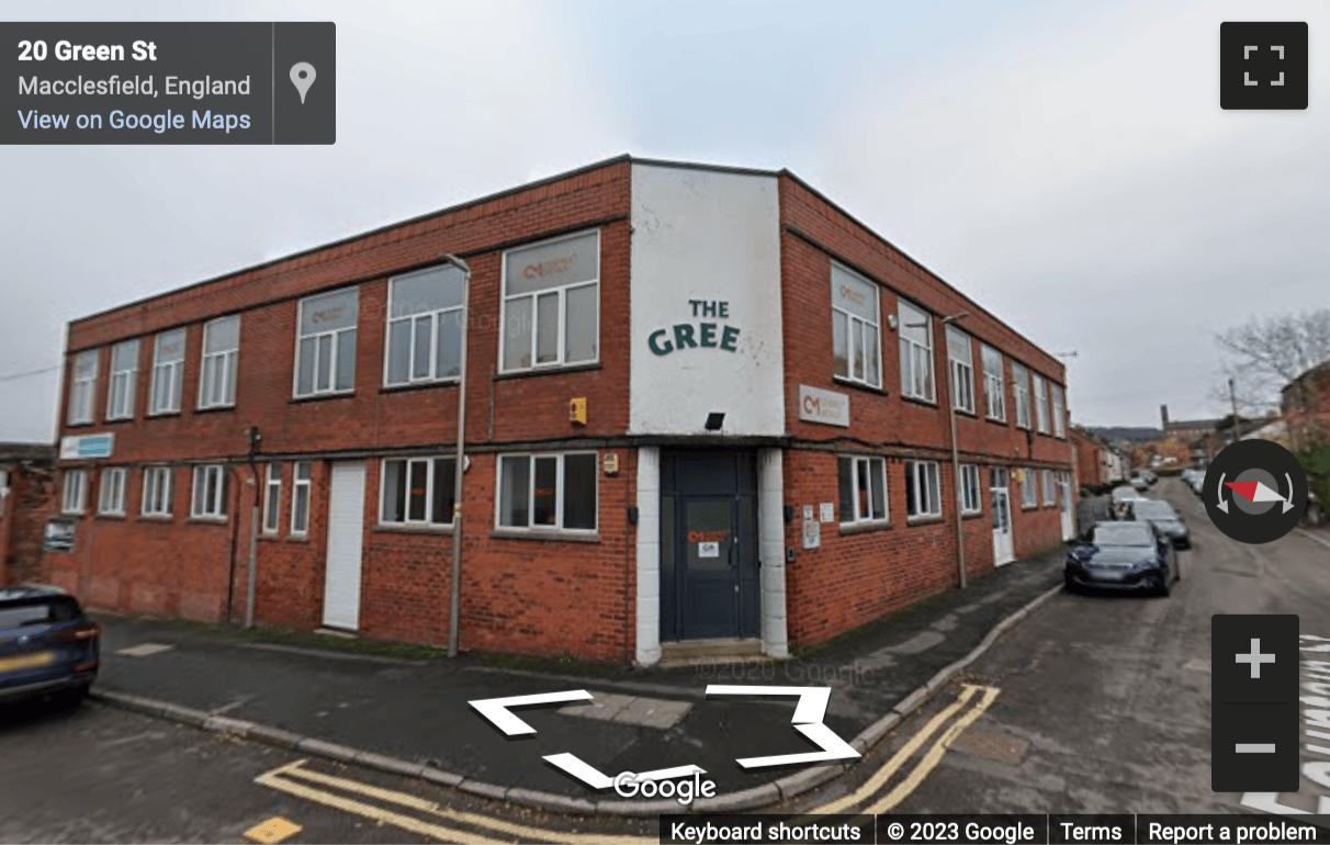 Street View image of Unit B2, The Green, Green Street, Macclesfield, Cheshire