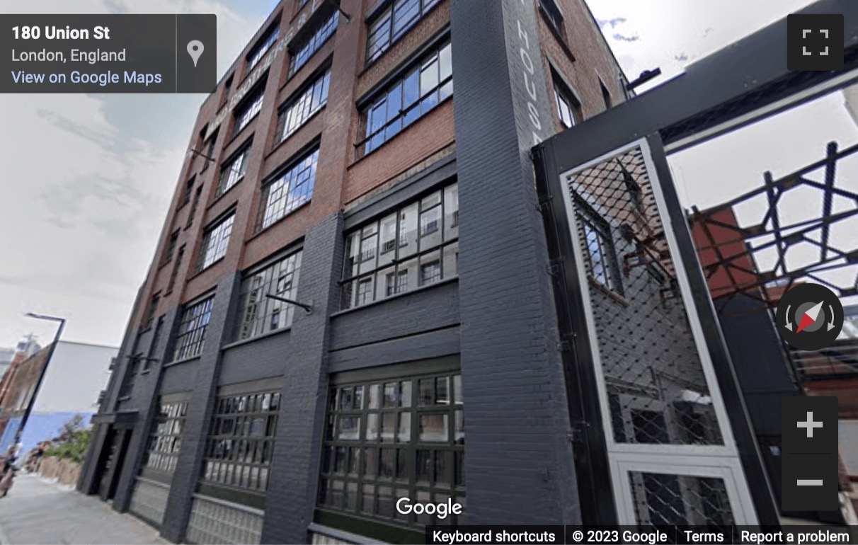 Street View image of The Embassy Tea House, 195-205 Union Street, Southwark