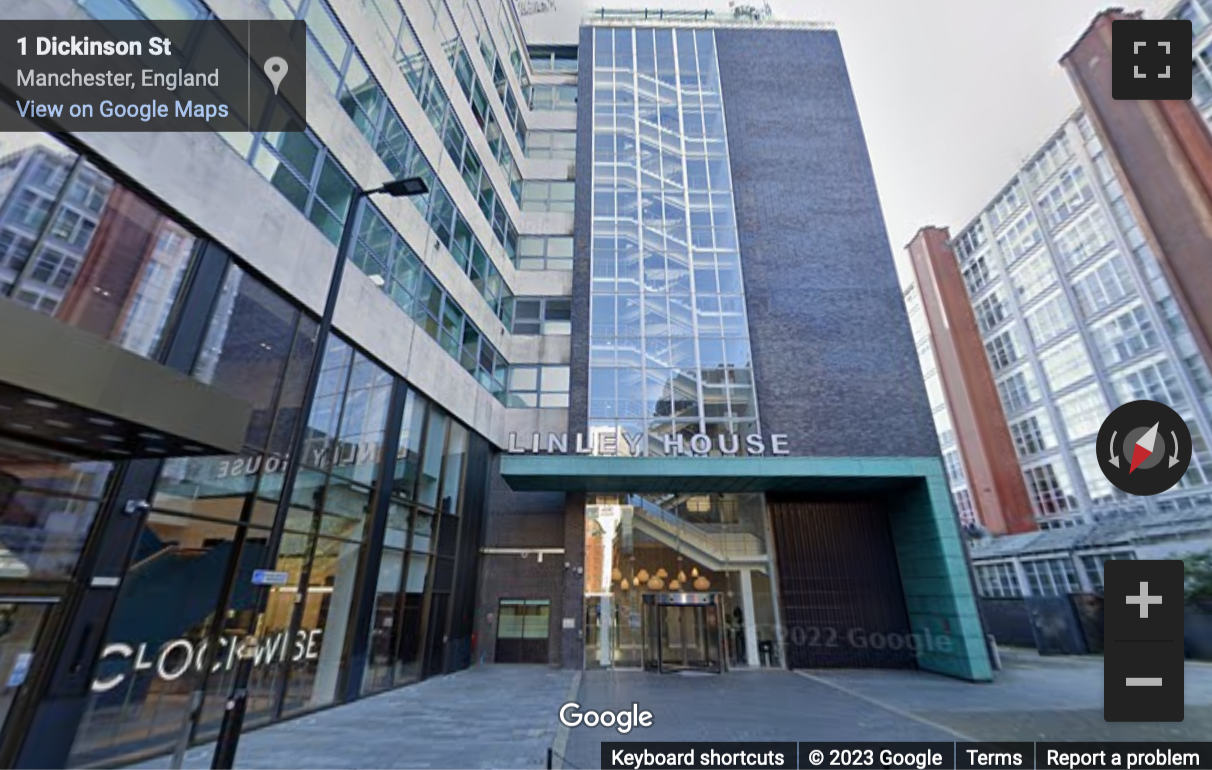 Street View image of Linley House, Dickinson Street, Manchester